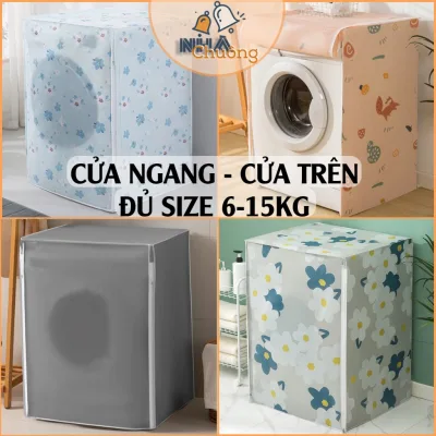 Bọc Máy Giặt Cửa Ngang Cửa Trên 6-15kg, Túi Che Phủ Máy Giặt Cao Cấp Chống Nước