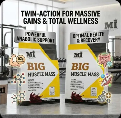 Big Muscle Mass Milk for Gaining Weight and Muscle Growth Bag 1260 g