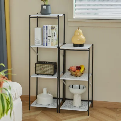 Bedroom Home shelf, multi-people storage rack, iron art, storage shelf, living room children simple bookcase