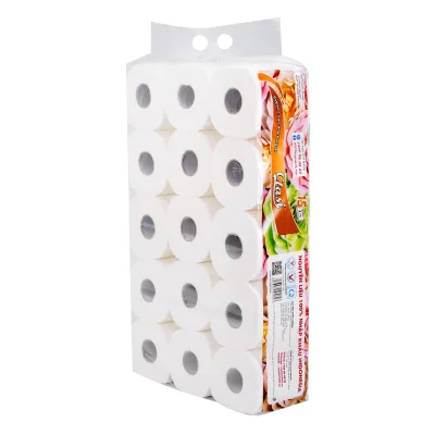 LỐC 15 Cuộn Giấy Vệ Sinh Cao Cấp MyLan Clasi Hoa Hồng 4 Lớp
