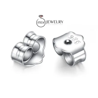 Chốt khuyên tai bạc 925 unisex phong cách Hàn Quốc, chốt bông tai dành cho nam và nữ - Tien Jewelry