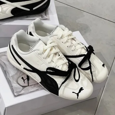 Giày Thể Thao PUMA Speedcat Rose 2 Màu Đỏ Đen | Giày Pum Speedcat Leather Rosé 2 Màu Siêu Hottrend