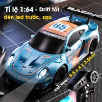 Ô Tô Điều Khiển Từ Xa Mini Drift tỉ lệ 1:64 sóng  2,4G – Xe RC Nhỏ Gọn, Pin Sạc, Đèn LED