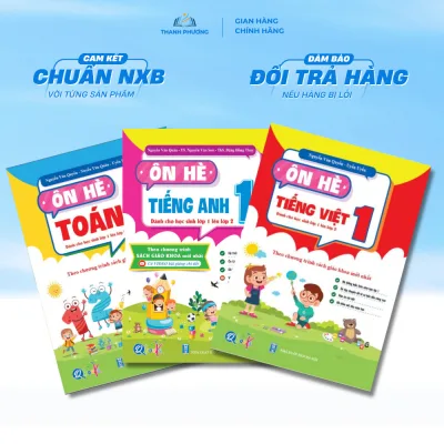 Sách - Ôn Hè Toán Và Tiếng Việt, Tiếng Anh Lớp 1 Dành Cho Học Sinh Lớp 1 Lên Lớp 2