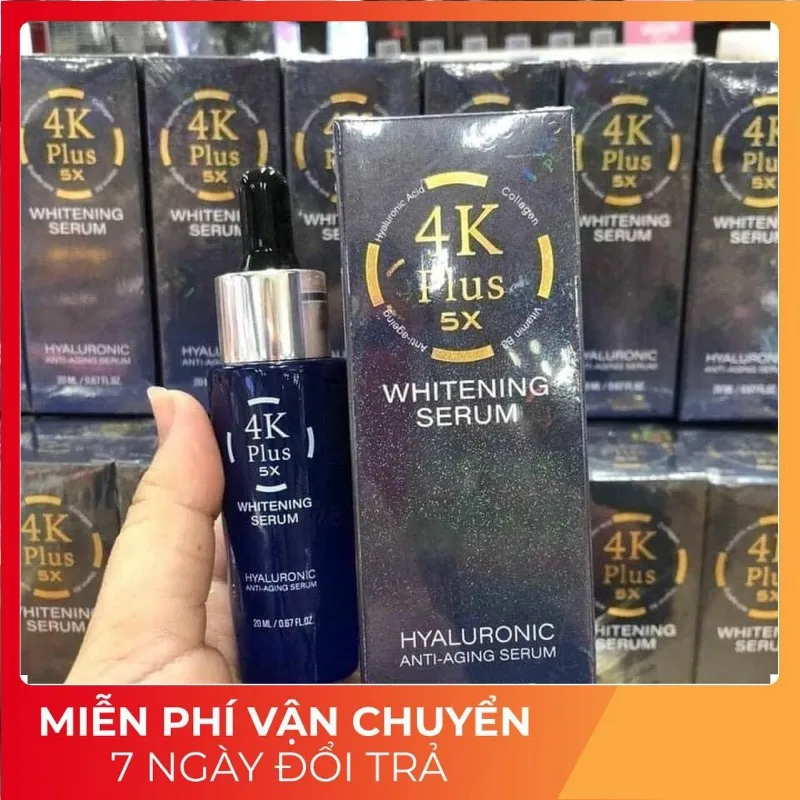 [Chính Hãng] Serum 4K Plus 5X Whitening Thái Lan Trắng Da , Khử Mụn Nám , Chống lão 20m