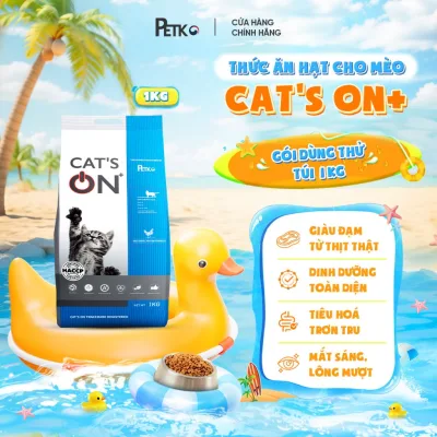 Hạt Cho Mèo CAT'S ON+ Hạt Quốc Dân Tăng Cường Mùi Vị Cho Mèo Mọi Lứa Tuổi