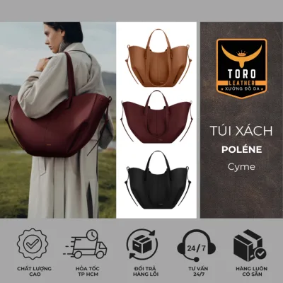 Túi POLÉ.NE Cyme (Hàng có sẵn) - Túi xách hot trend chất liệu da microfiber