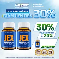 [Tặng Hộp 15v] Combo 2 Hộp 60v - Viên Uống Giảm Đau Xương Khớp JEX Ecogreen Tái Tạo Sụn Khớp