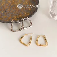 Bông tai nữ chuôi bạc 925 Eleanor Accessories hình học khuyên tai basic phụ kiện trang sức 4844