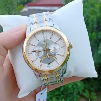 Đồng hồ nam AOLIX AL7061G chạy 6 kim Demi mặt trắng, dáng thể thao, kính sapphire chống xước, chống nước tốt.