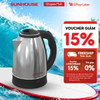 Ấm siêu tốc Inox 1.8L SUNHOUSE Happy Time HTD1021 - Hàng chính hãng - Bảo hành 12 tháng