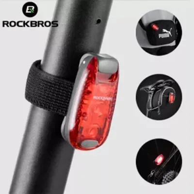 ROCKBROS Bike Tail MTB Road Bike Light Night Safe Warning LED Light Spoke lamp Cycling Running Helmet Tail Light Bicycle Accessories