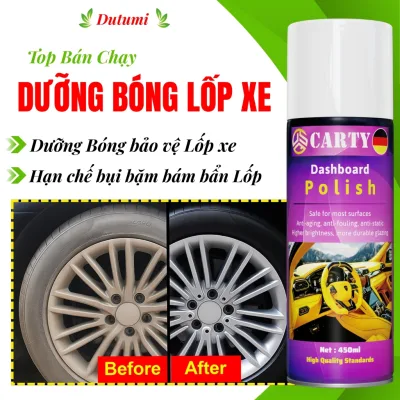 Dưỡng Lốp Ôtô - Xịt Bóng Lốp Ôtô - Dưỡng Lốp, Vệ Sinh, Bảo Dưỡng, Chống Nứt Bánh Xe Cao Su - CARTY