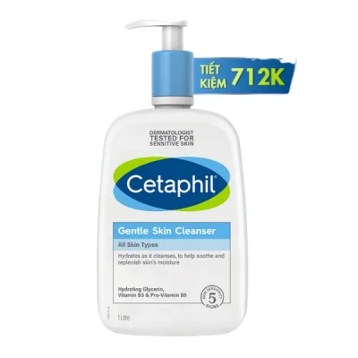 Sữa rửa mặt dịu lành cho da nhạy cảm CETAPHIL GENTLE SKIN CLEANSER 1000ML