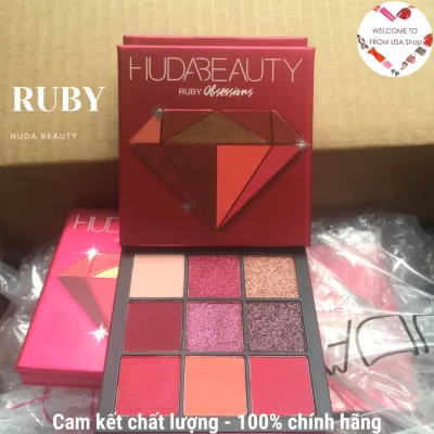 Bảng phấn trang điểm mắt 9 ô Huda Beauty Ruby Obsessions