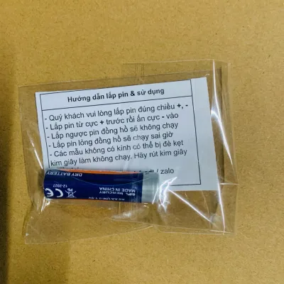 <Hàng tặng - không bán> - GÓI PHỤ KIỆN ĐỒNG HỒ GỒM PIN & HDSD
