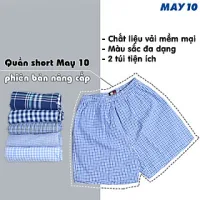 Combo 2 quần đùi nam May 10 phiên bản có túi 2 bên, màu ngẫu nhiên