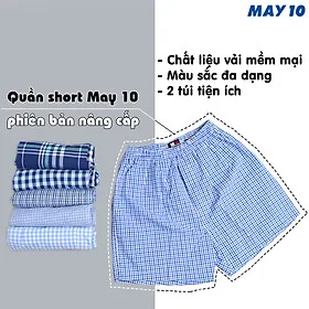Combo 2 quần đùi nam May 10 phiên bản có túi 2 bên, màu ngẫu nhiên