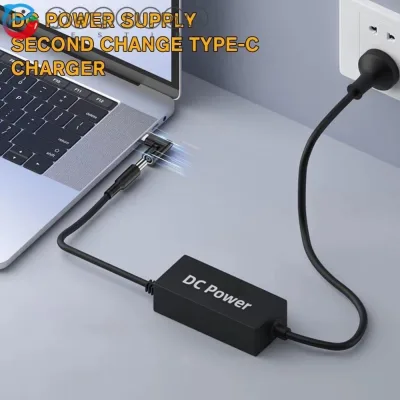 Bộ chuyển đổi nguồn máy tính xách tay JESTINE, phích cắm máy tính xách tay nữ DC 65W, nguồn điện máy tính xách tay Type-C Nam Đa năng Tiện lợi Đầu nối nguồn máy tính xách tay Phụ kiện máy tính xách tay