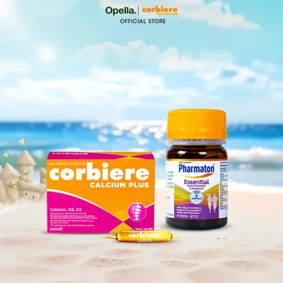 Bộ 1 Thực Phẩm Bảo Vệ Sức Khỏe Pharmaton Essential 30 Viên/Lọ + 1 Thực phẩm bảo vệ sức khỏe Corbiere Calcium Plus Mới