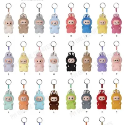 Mini POPMART Pop Mart Dễ Thương Labub Thế Hệ Thứ 4 Macaron Sang Trọng Móc Khóa Sưu Tập Hộp Mù