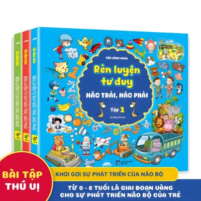 Sách - Combo 3 Cuốn Rèn Luyện Tư Duy Não Trái, Não Phải Cho Trẻ Từ 3-6 Tuổi - Sân Chơi Trí Tuệ Trò Chơi Tư Duy