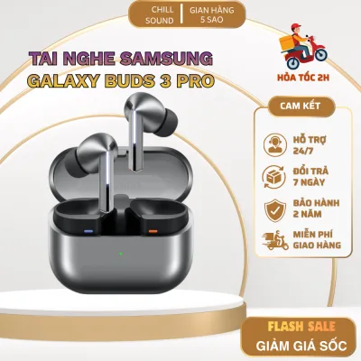 Tai Nghe Bluetooth Samsung Galaxy Buds 3 Pro/ Buds 4 Pro - Pin 30H- Âm Thanh Bass Mạnh Mẽ- Kháng Nước IP54- BH 1 Năm