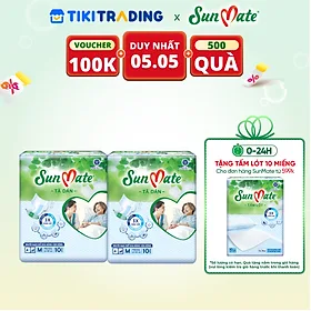 Combo 2 Tã Dán Người Lớn SunMate G2 Size M10 (10 Miếng)