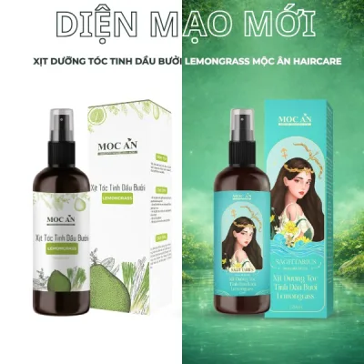 Bleg120 - Green Peel Grapefruit Essential Oil Spray & Lemongrass Essential Oil Moc an Haircare 120ml Supports Hair Loss Reduction, Hair Growth Hair Care