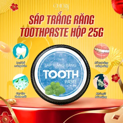 Kem đánh răng dạng sáp ToothPaste 25g Hỗ trợ răng trắng sáng, thơm miệng - Cherif Việt Nam