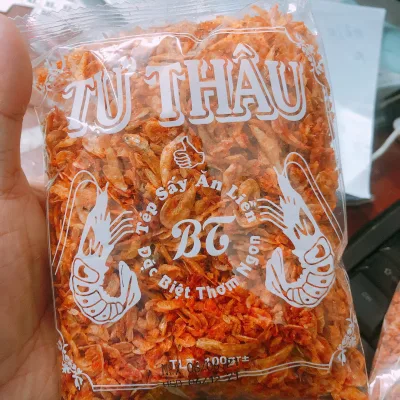 Tép sấy bịch 500gr chuyên dùng làm các món ăn nhanh , bánh tráng trộn , làm gỏi nấu canh,hải sản khô, thực phẩm khô Seavina Foods
