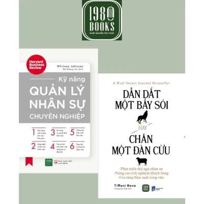 Sách - Combo Kỹ Năng Quản Lý Nhân Sự Chuyên Nghiệp + Dẫn Dắt Một Bầy Sói Hay Chăn Một Đàn Cừu