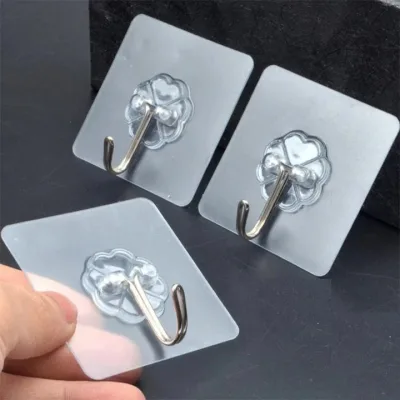 COMBO 20 Móc Dán Tường Trong Suốt,Chịu Lực Dán Tường Treo Nhà Tắm Nhà Bếp Siêu Dính