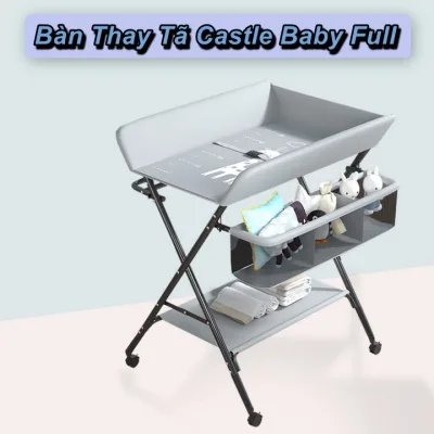 Bàn Thay Tã Gấp Gọn Castle Baby Full - EuroHome