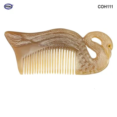 Lược sừng Thiên Nga đẹp làm quà tặng (Size: L-15 cm) Chăm sóc tóc - Horn Comb of HAHANCO - COH111