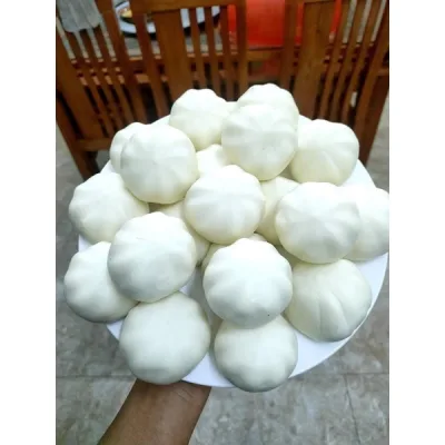bánh bao chay gói 40 cái mini trắng thơm