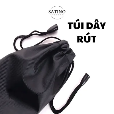 Túi vải dây rút đựng mắt kính SATINO bao đựng đồ vật nhỏ điện thoại bảo vệ gọng kính tiện lợi [TÚI DÂY RÚT]