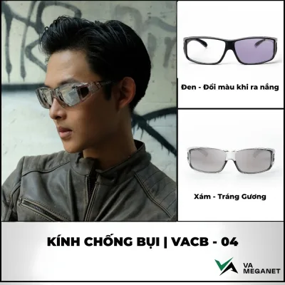 Crossover Premium Color-Changing Dustproof Glasses Large Version Blocks Wind and Dust Blocks Uv400 Rays Soothes Eyes | Vacb-04