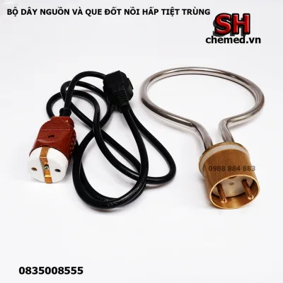 Que đốt nồi hấp 18 lít tiệt trùng cho thiết bị y tế {Combo dây nguồn + que đốt}