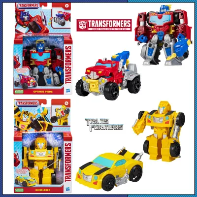 Hasbro Transformers Optimus Prime Bumblebee Chuyển đổi đồ chơi với xe tải Hauling Hook Tính năng Hành động Hình Mô hình Quà tặng đồ chơi Đồ chơi chính hãng Hasbro