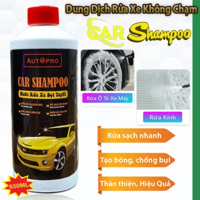 Dung Dịch Rửa Xe Một Chạm Bọt Tuyết CAR SHAMPOO 650ML - 1L - 5L, Rửa Xe Máy, Ô Tô Chăm Sóc Bề Mặt Hiệu Quả [Tặng Khăn]