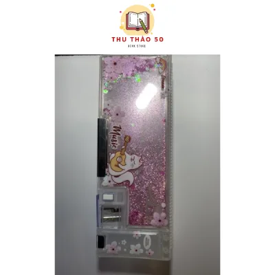 Hộp đựng bút hít Mèo Hồng Kim Tuyến No.35211. - Văn phòng phẩm Thu Thảo