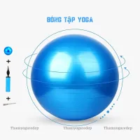 Bóng tập Yoga/Gym Trơn (Size 45, 55, 65, 75CM) Cao Cấp dày 2mm ( Khách chọn màu + Tặng bơm bóng )-Bóng Trơn