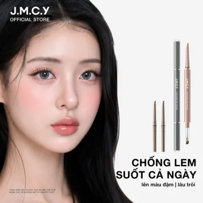 JMCY Bút kẻ mắt dạng gel +Cọ trang điểm mắt chống thấm nước +Bao gồm lõi thay thế- lâu trôi và không lem tạo nên lớp trang điểm căng bóng và rạng rỡ hai đầu lâu trôi chống thấm nước và chính xác