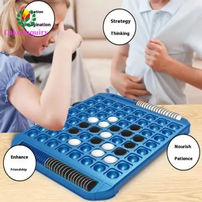 SAHRAI Flip Black White Chess Board, Parent-Child Interactive Touch Flip Kid Overturn Chess, Portable Montessori Funny Reversi Strategy Board Game Kids Boys Girls