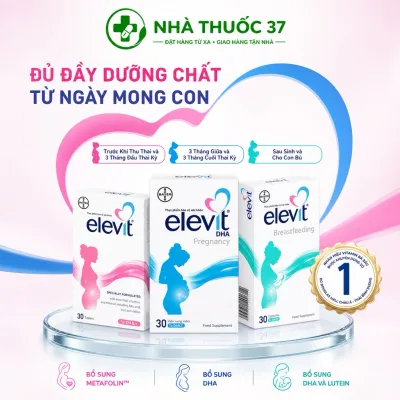 Elevit bổ sung folic, vitamin khoáng chất cho phụ nữ mang thai, đang mang thai và sau sinh