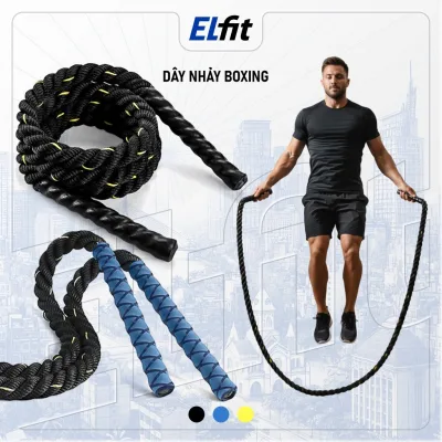 Dây Nhảy Boxing Tập Gym Nặng 1.2kg - 1.5kg - Dây Nhảy Toàn Thân, Dài 2m8 - 3m - DN09