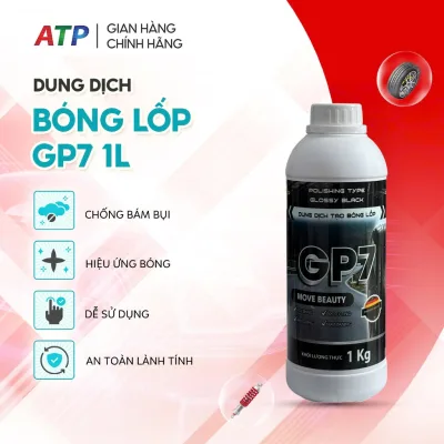 Dung dịch làm bóng lốp GP7 - Chống bụi bẩn, rạn nứt, dưỡng bóng, bảo vệ lốp xe - Chai 1kg
