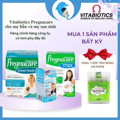 Vitamin Pregnacare Max/Breast-feeding/Wellbaby Multi-Vit Liquid giúp bổ sung khoáng chất cho cả mẹ và bé MECAHEO