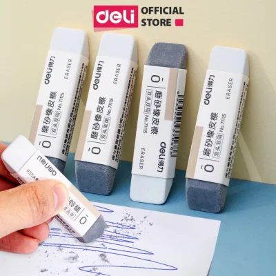Gôm Tẩy Chì Và Mực 2 Đầu Deli - Tẩy Xóa Cả Chì 2B HB Và Mực Bút Bi Sạch Sẽ Ít Vụn Cho Học Sinh Dân Văn Phòng